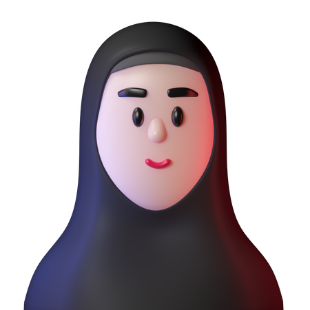Hijab Woman 3D Icon