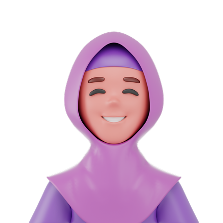 Hijab Women  3D Icon