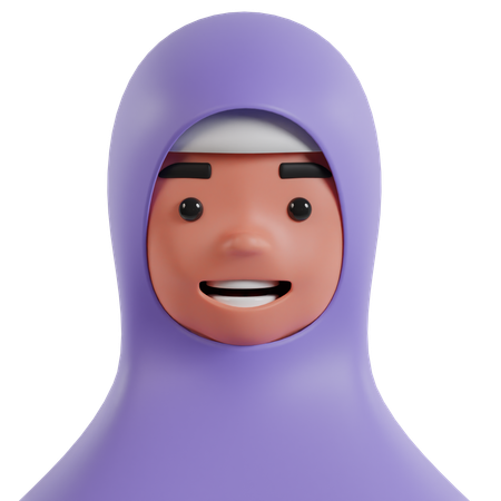 Hijjab Girl  3D Icon