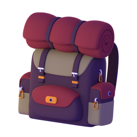 Hiking Backpack  3D Icon