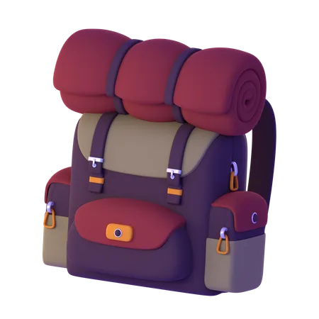Hiking Backpack  3D Icon