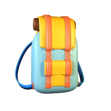 Hiking Backpack 3D Icon