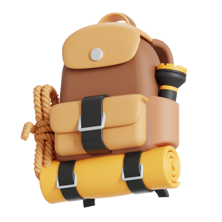 Hiking bag  3D Icon