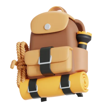 Hiking bag  3D Icon