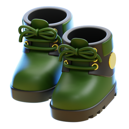 Hiking Boot  3D Icon