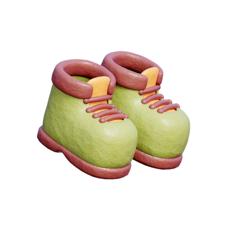 Hiking Boots  3D Icon