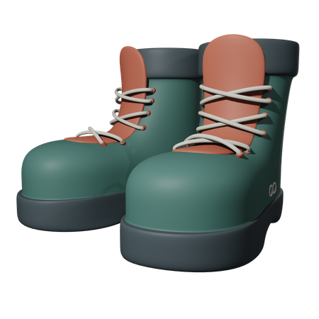 Hiking Boots  3D Icon