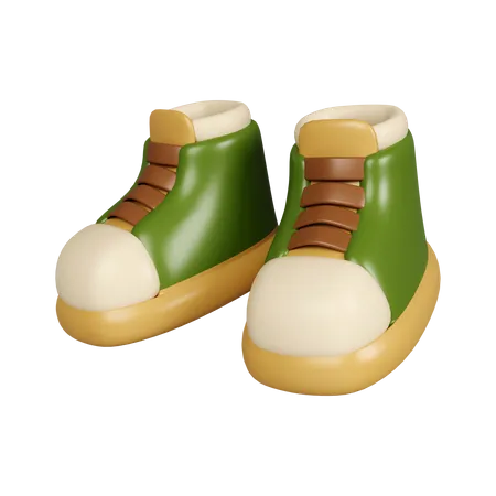 Hiking Boots  3D Icon