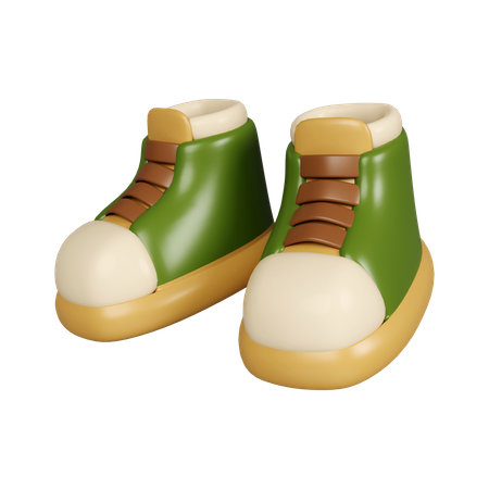 Hiking Boots  3D Icon
