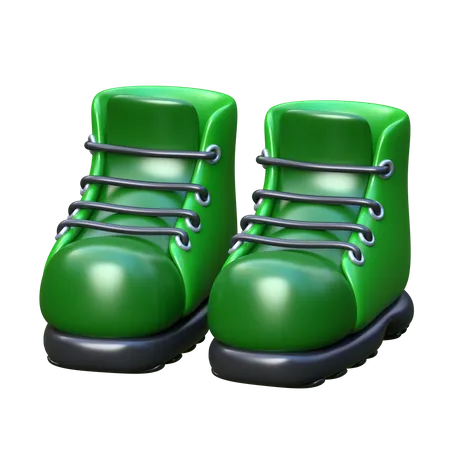 Hiking Boots 3 D Camping Icon 3D Icon