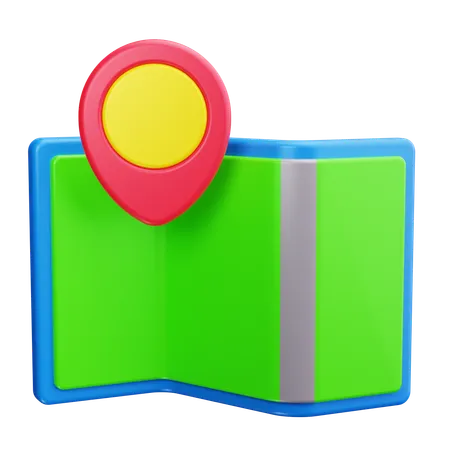 Hiking Map  3D Icon