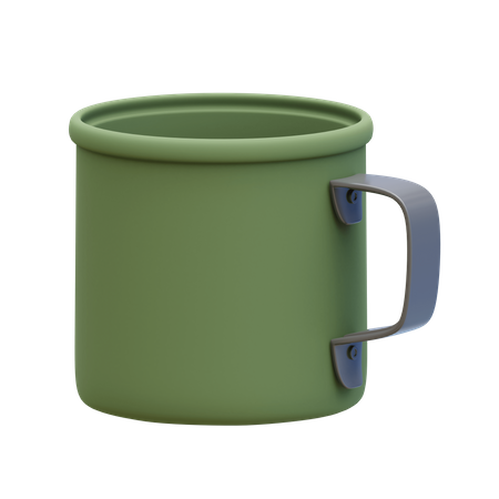 Hiking Mug  3D Illustration