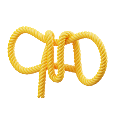 Hiking rope 3D Icon
