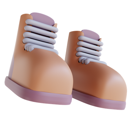 Hiking Shoes  3D Icon