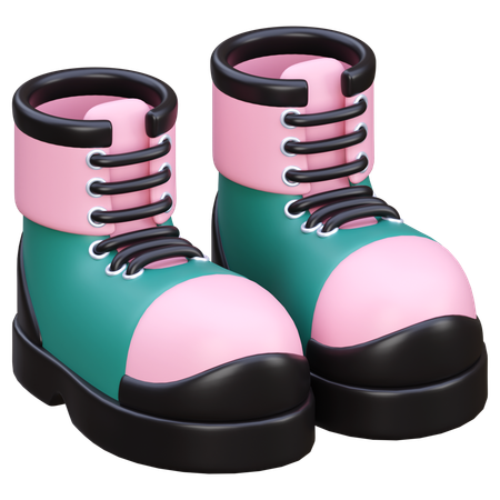 Hiking Shoes  3D Icon