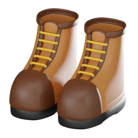 Hiking Shoes  3D Icon