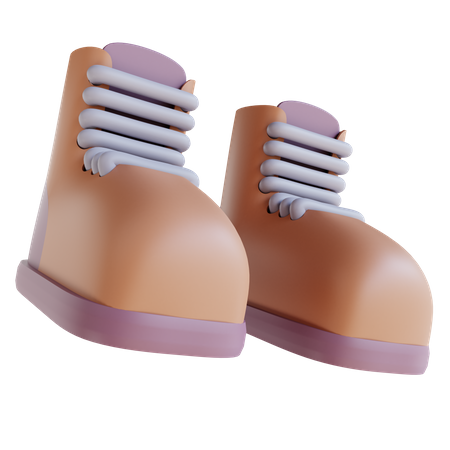 Hiking Shoes  3D Icon