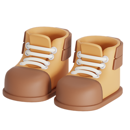 Hiking shoes  3D Icon