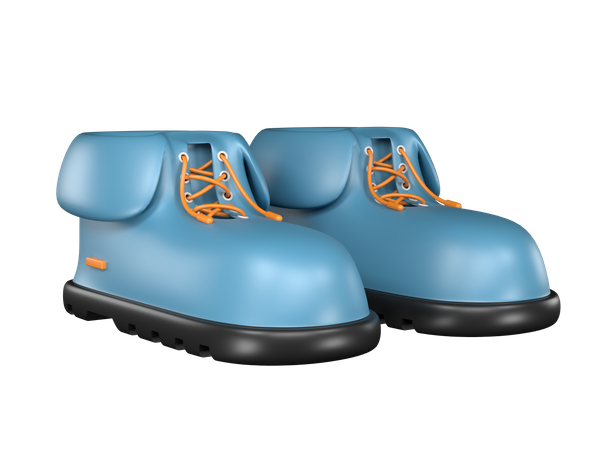 Hiking Shoes  3D Illustration