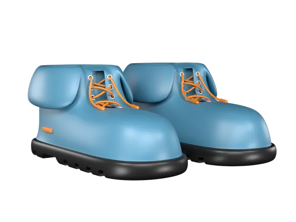 Hiking Shoes  3D Illustration