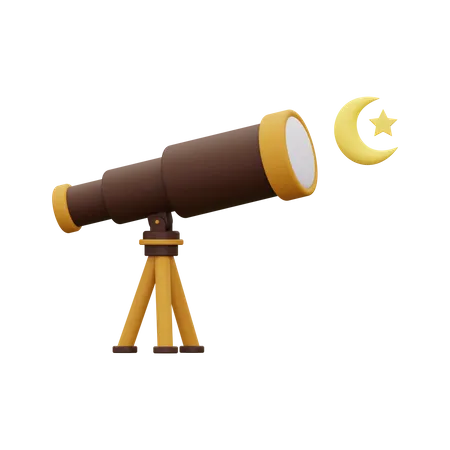 Hilal Observation  3D Icon