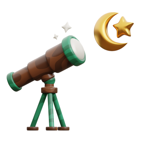 Hilal Observation  3D Icon