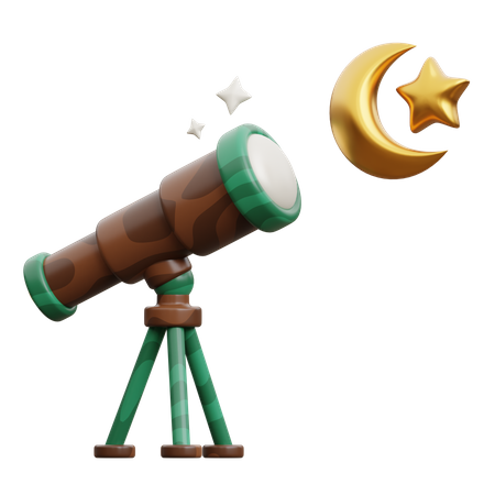 Hilal Observation  3D Icon