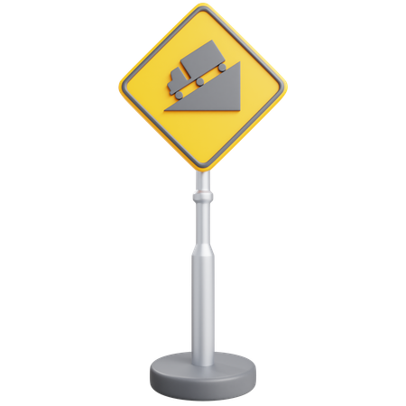 Hill Sign  3D Icon