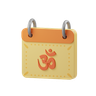 hindu calendar emoji 3d