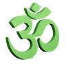 3d hindu symbol