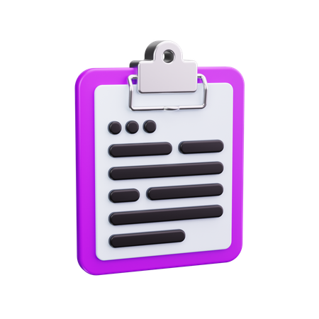 Notiz  3D Icon