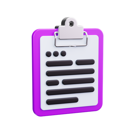 Notiz  3D Icon