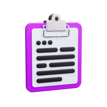 Notiz  3D Icon