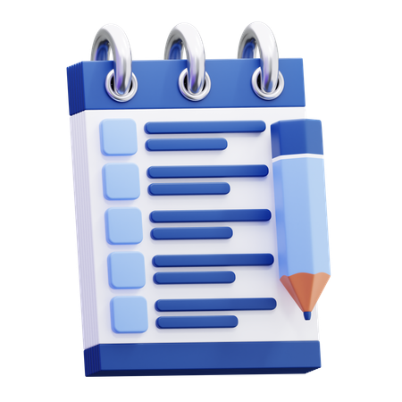 Notiz  3D Icon