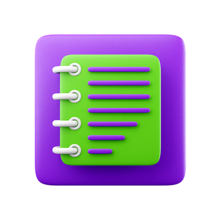 Notiz  3D Icon