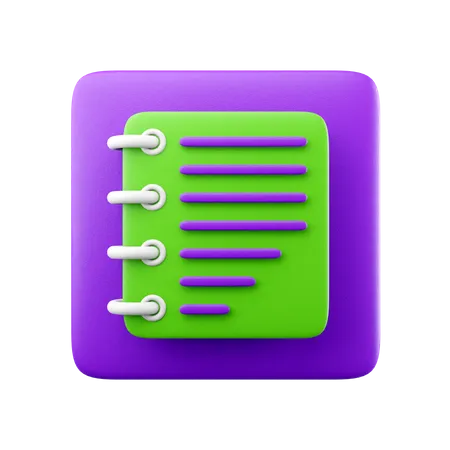 Notiz  3D Icon