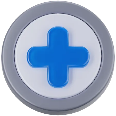 Schaltfläche „Hinzufügen“  3D Icon