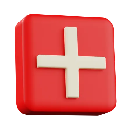 Schaltfläche „Hinzufügen“  3D Icon