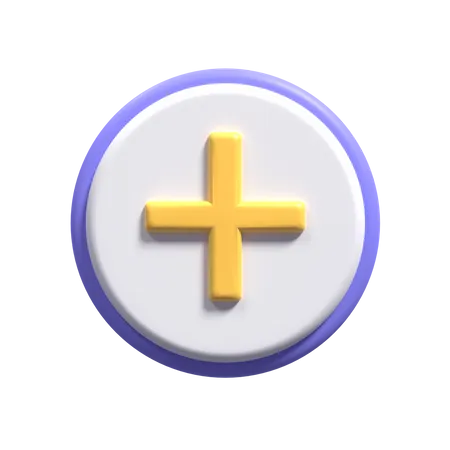 Schaltfläche „Hinzufügen“  3D Icon