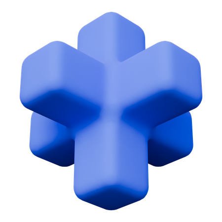 Abstrakte Formen hinzugefügt  3D Icon