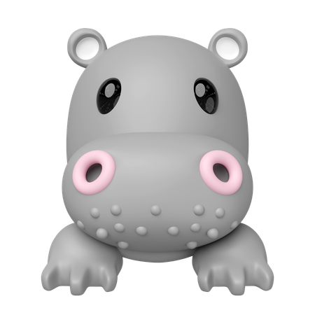 カバ  3D Icon