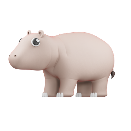 Hippo  3D Icon