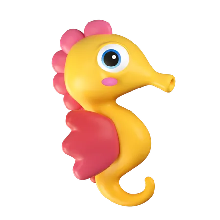 Hippocampe  3D Icon