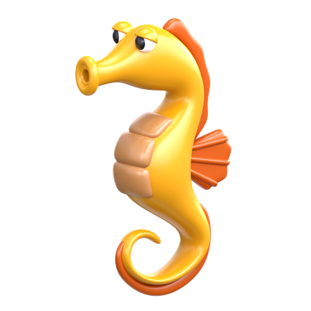 Hippocampe  3D Icon