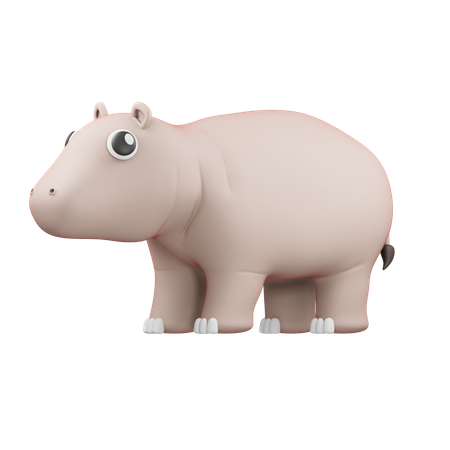 Hippopotame  3D Icon