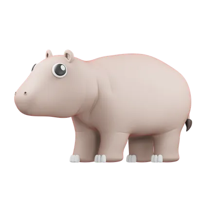 Hippopotame  3D Icon