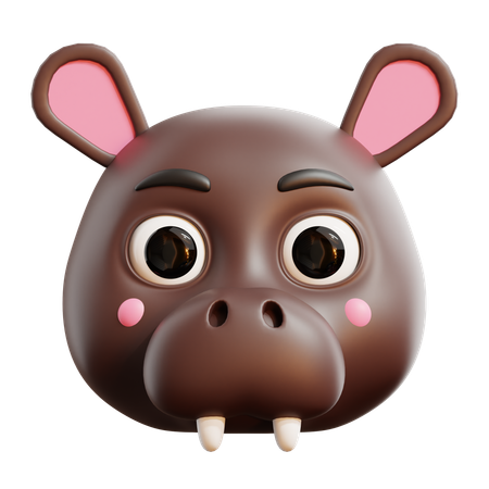 Hippopotame  3D Icon