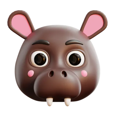 Hippopotame  3D Icon