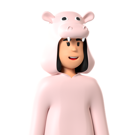 Hippopotame  3D Icon