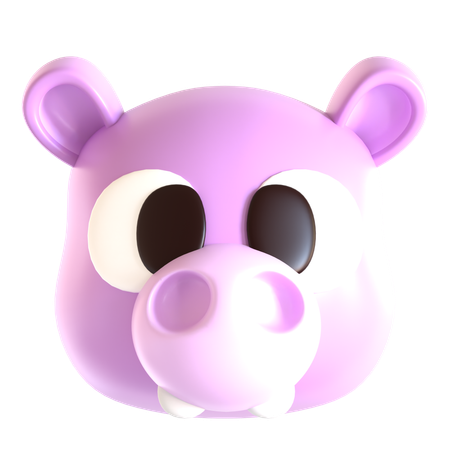 Hippopotame  3D Icon